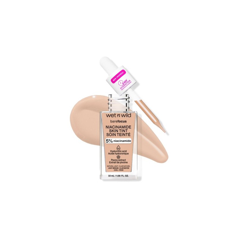WET N WILD Bare Focus 5% Niacinamide Skin Tint NATURAL LIGHT