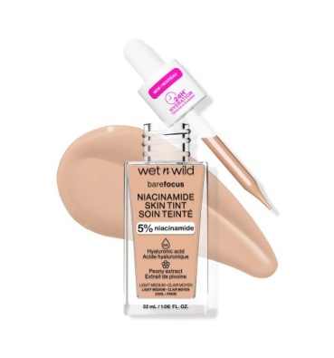 WET N WILD Bare Focus 5% Niacinamide Skin Tint LIGHT MEDIUM
