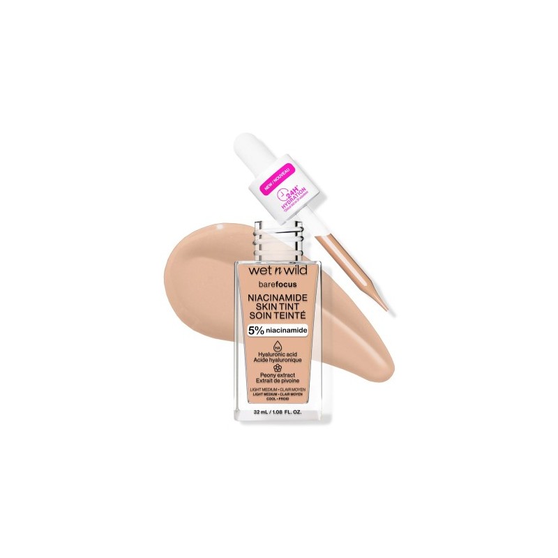 WET N WILD Bare Focus 5% Niacinamide Skin Tint LIGHT MEDIUM