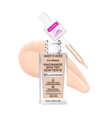 WET N WILD Bare Focus 5% Niacinamide Skin Tint FAIR BEIGE