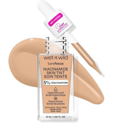 WET N WILD Bare Focus 5% Niacinamide Skin Tint CREAM BEIGE
