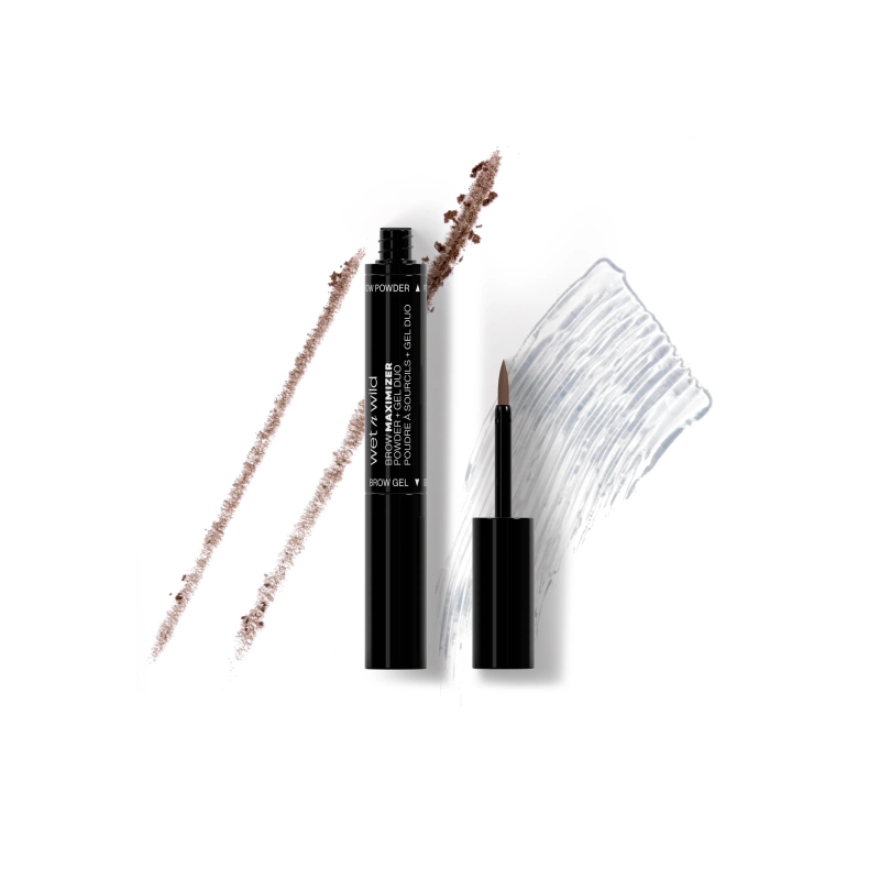 WET N WILD Brow Maximizer Polvere + Gel per Sopracciglia NEUTRAL BROWN