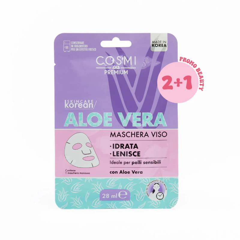 COSMI Maschera Viso K- Beauty con Aloe