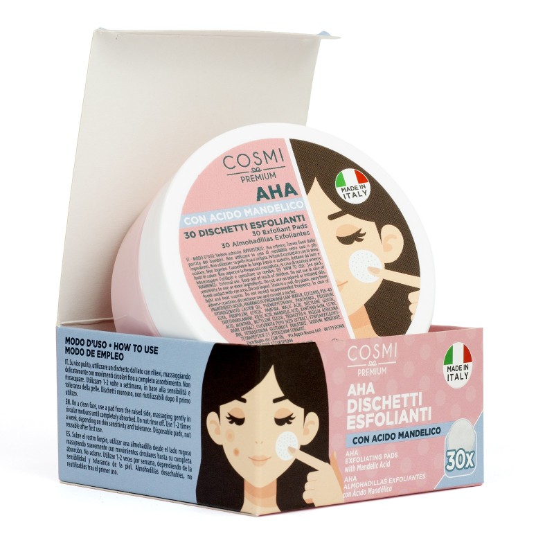 COSMI Dischetti Esfolianti con AHA + ACIDO MANDELICO 30pz