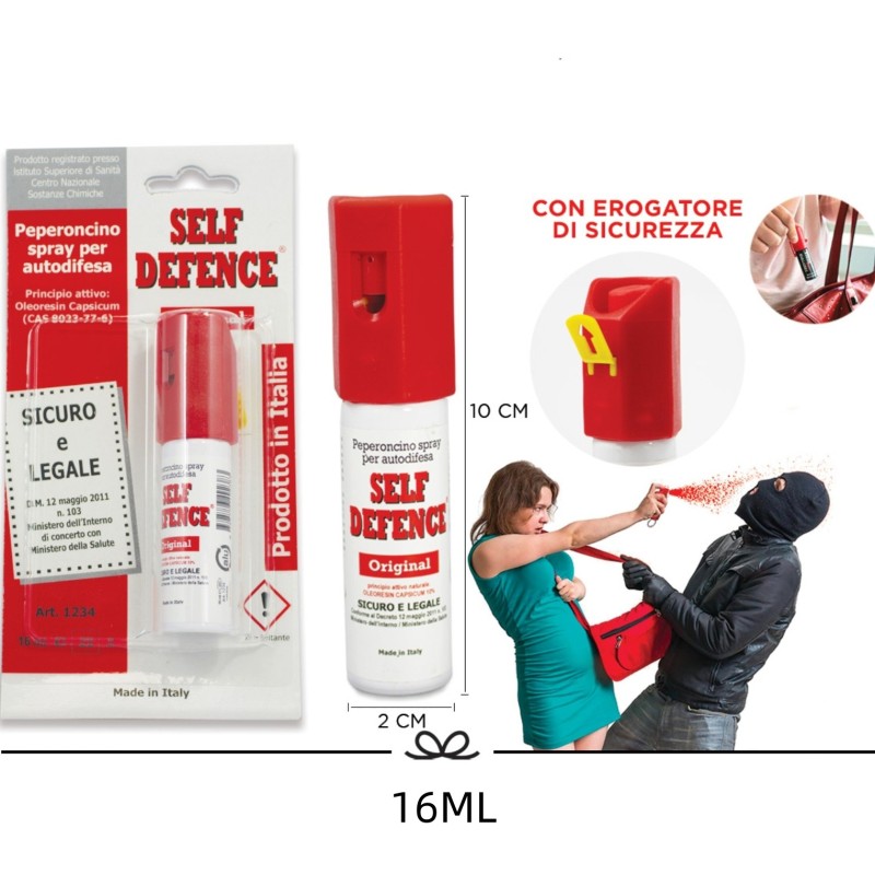 COSMI Spray Difesa Personale al Peperoncino 16 ml