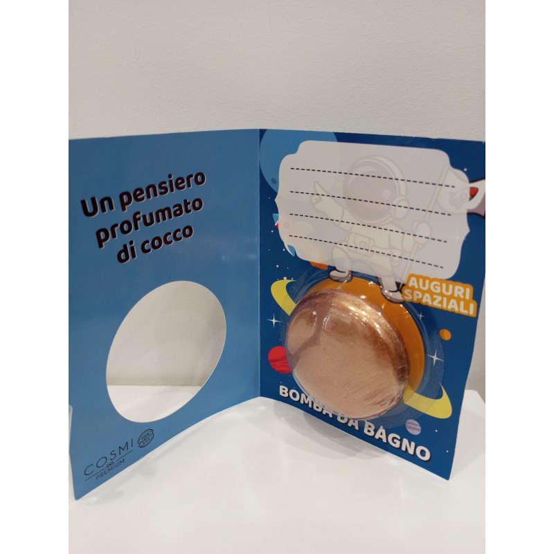 COSMI Bomba da Bagno Spaceman 60 gr + Biglietto auguri