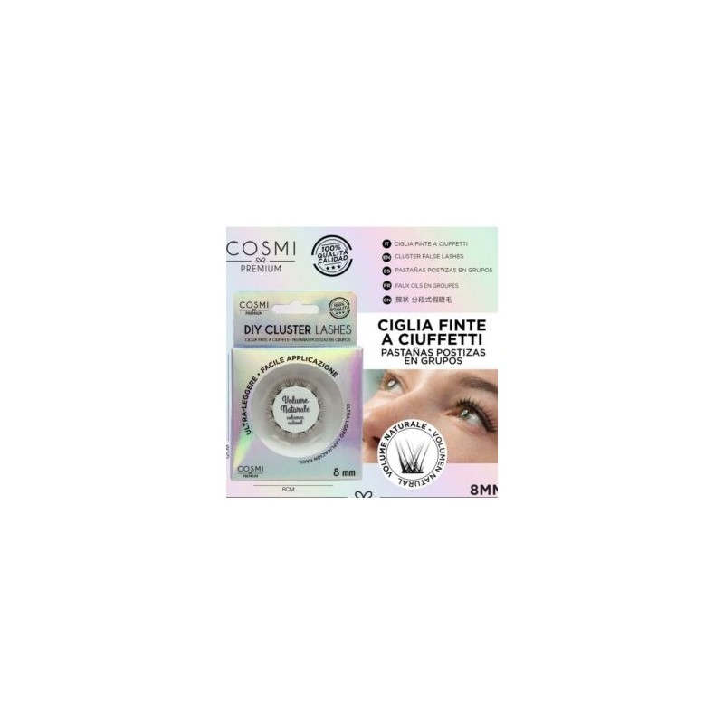 COSMI Ciglia Finte a Ciuffetti 8 mm Diy Cluster Lashes