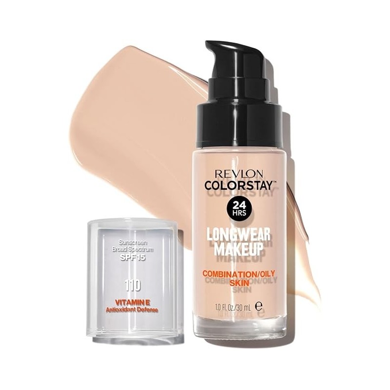 Fondotinta Revlon Colorstay pelli normali/grasse SPF 15 IVORY 110