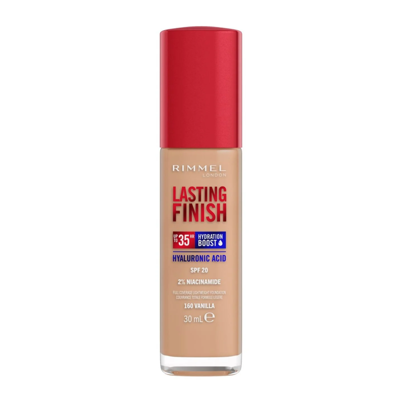 RIMMEL L.Fondotinta Lasting Finish 35H CON ACIDO IALURONICO n°160 VANILLA