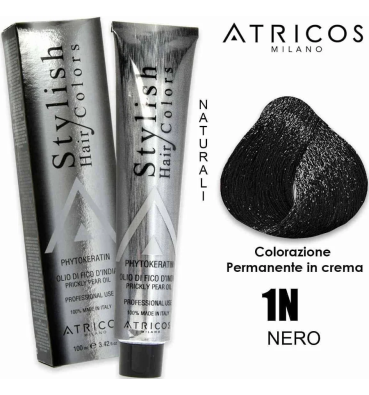 ATRICOS Colorazione Permanente 100ml  1N - NERO