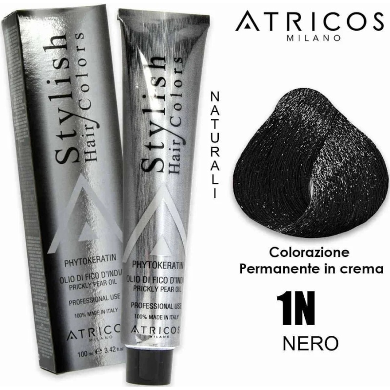 ATRICOS Colorazione Permanente 100ml  1N - NERO