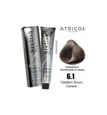 ATRICOS Colorazione Permanente 100ml  6.1 – CASTANO SCURO CENERE