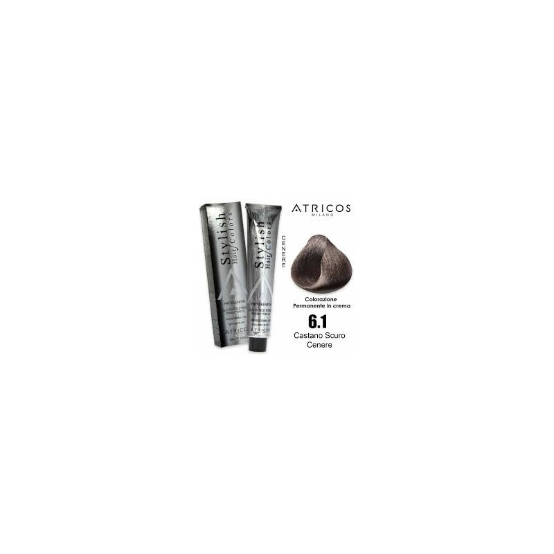 ATRICOS Colorazione Permanente 100ml  6.1 – CASTANO SCURO CENERE