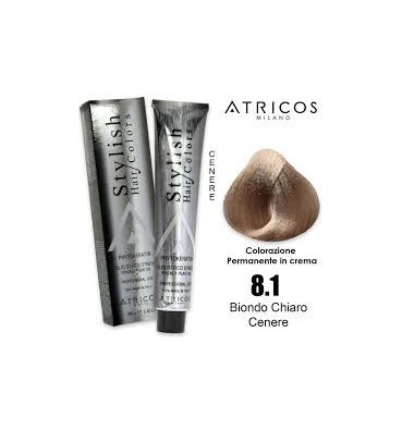 ATRICOS Colorazione Permanente 100ml  8.1 – BIONDO CHIARO CENERE