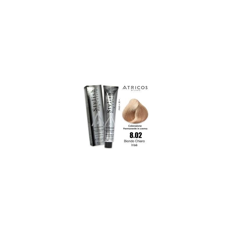 ATRICOS Colorazione Permanente 100ml  8.02 – BIONDO CHIERO IRISE’