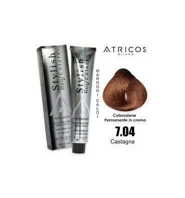 ATRICOS Colorazione Permanente 100ml  7.04 CASTAGNA