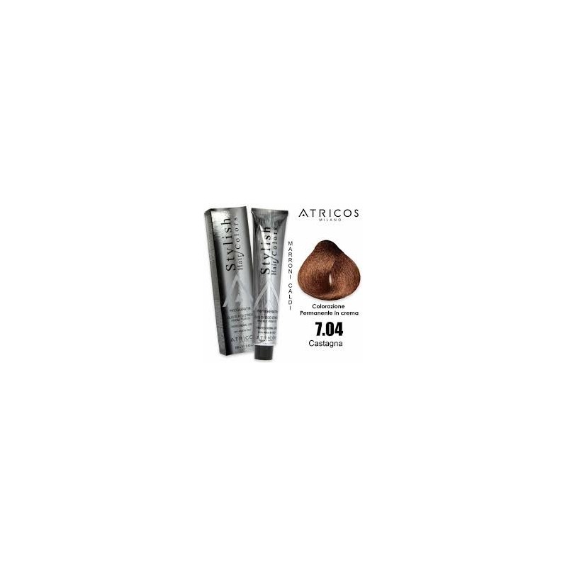 ATRICOS Colorazione Permanente 100ml  7.04 CASTAGNA