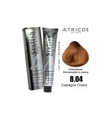 ATRICOS Colorazione Permanente 100ml  8.04 CASTAGNA CHIARO