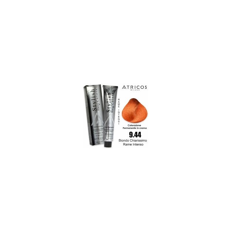 ATRICOS Colorazione Permanente 100ml  9.44 BIONDO CHIARISSIMO RAME INTENSO