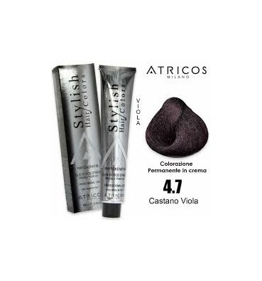 ATRICOS Colorazione Permanente 100ml  4.7 CASTANO VIOLA