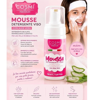 COSMI - Mousse detergente con Aloe Vera