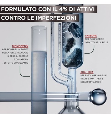 GARNIER - Siero Anti-Imperfezioni AHA+BHA con Carbone