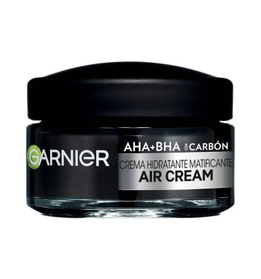 GARNIER - Air Cream AHA+BHA con Carbone - Crema Opacizzante Leggera
