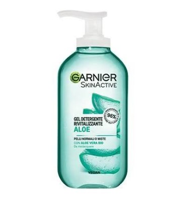 GARNIER Skinactive - Gel Detergente Rivitalizzante con Aloe Vera