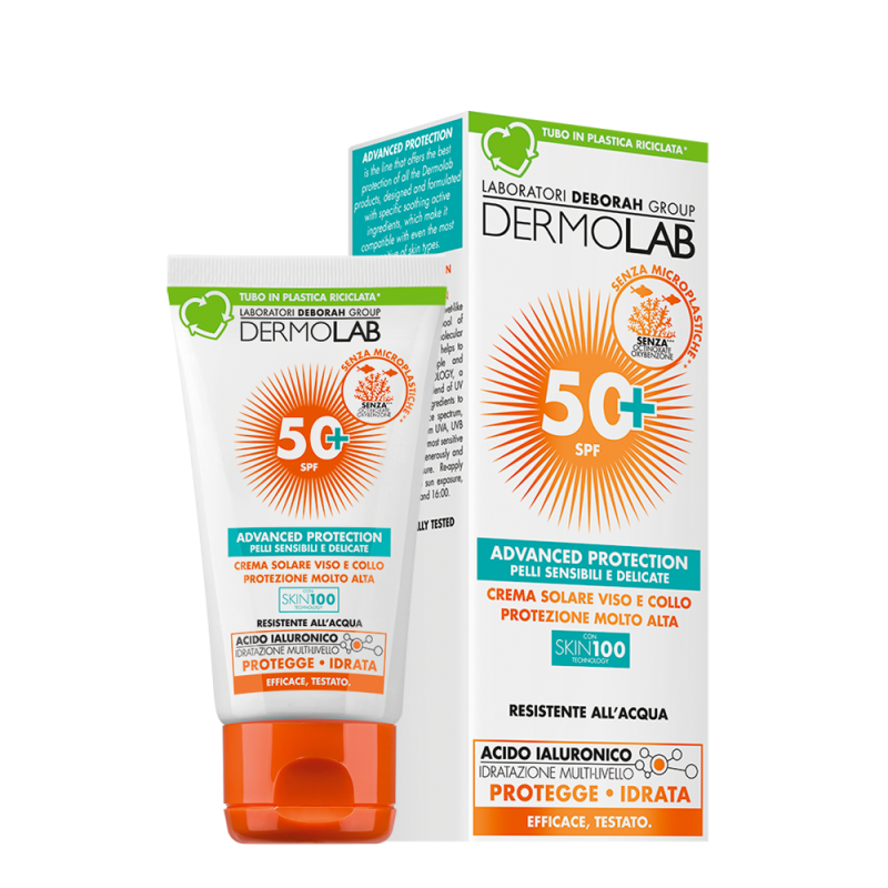 DERMOLAB - Crema solare viso e collo 50+