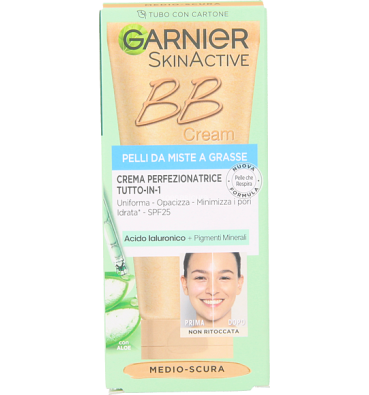 GARNIER SkinActive - bb cream garnier per pelli da miste a grasse medio-scura
