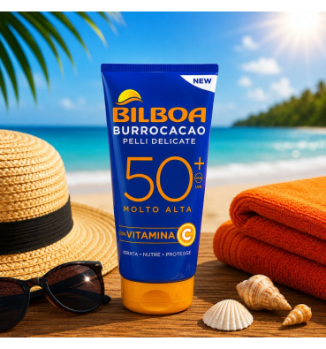 BILBOA -BURROCACAO PELLI DELICATE SPF50+ - Con Vitamina C