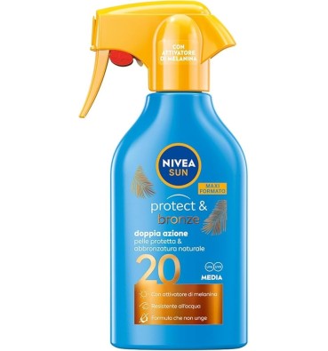 Nivea Sun Protect & Bronze SPF20 Protezione Solare Doppia Azione 250 ml