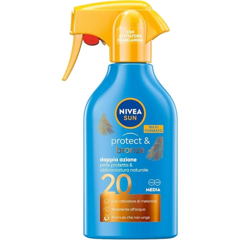 Nivea Sun Protect & Bronze SPF20 Protezione Solare Doppia Azione 250 ml