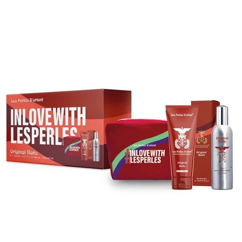 LES PERLES D'ORIENT COFANETTO ORIGINAL NOTIC EDP 150 ML + BODY WASH 100 ML + POCHETTE