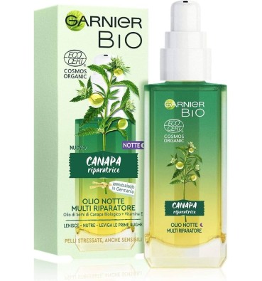Garnier Bio - Canapa Riparatrice - Olio Notte Multi Riparatore