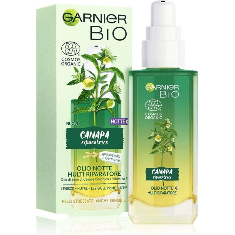 Garnier Bio - Canapa Riparatrice - Olio Notte Multi Riparatore
