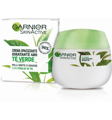 Crema Viso Idratante Opacizzante Con Té Verde Garnier 50ml
