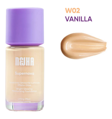 Nejha Fondotinta Supernova Idratante Luminoso Effetto Glow VANILLA W02