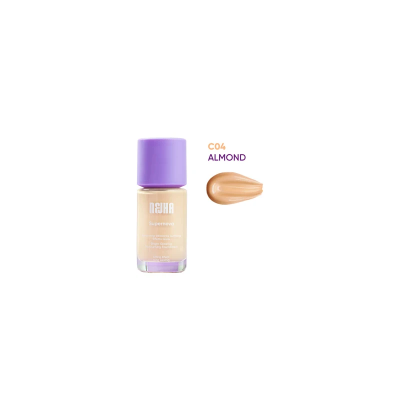 Nejha Fondotinta Supernova Idratante Luminoso Effetto Glow ALMOND C04