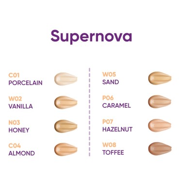 Nejha Fondotinta Supernova Idratante Luminoso Effetto Glow SAND W05