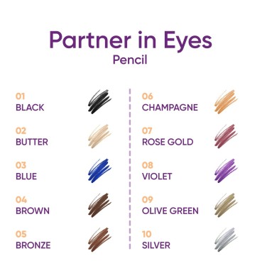 Nejha Matita Occhi Waterproof Partner in Eye Pencil SILVER 10