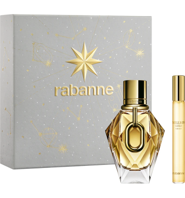 Paco Rabanne Cofanetto Million Gold For Her Eau De Parfum 50 ml + Travel Spray 10 ml