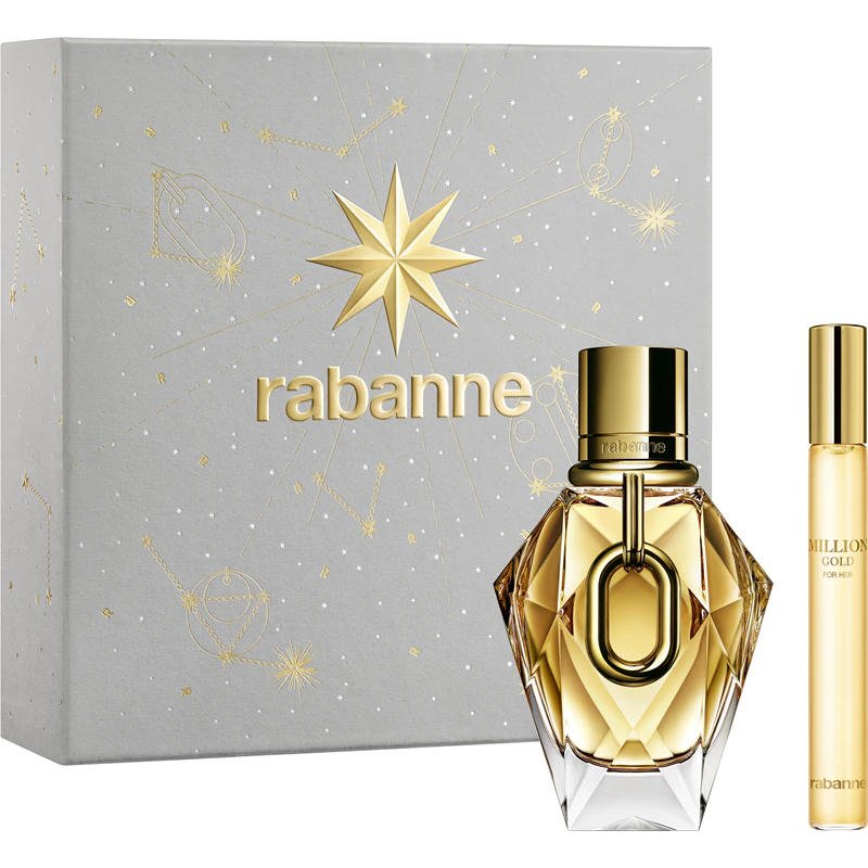 Paco Rabanne Cofanetto Million Gold For Her Eau De Parfum 50 ml + Travel Spray 10 ml